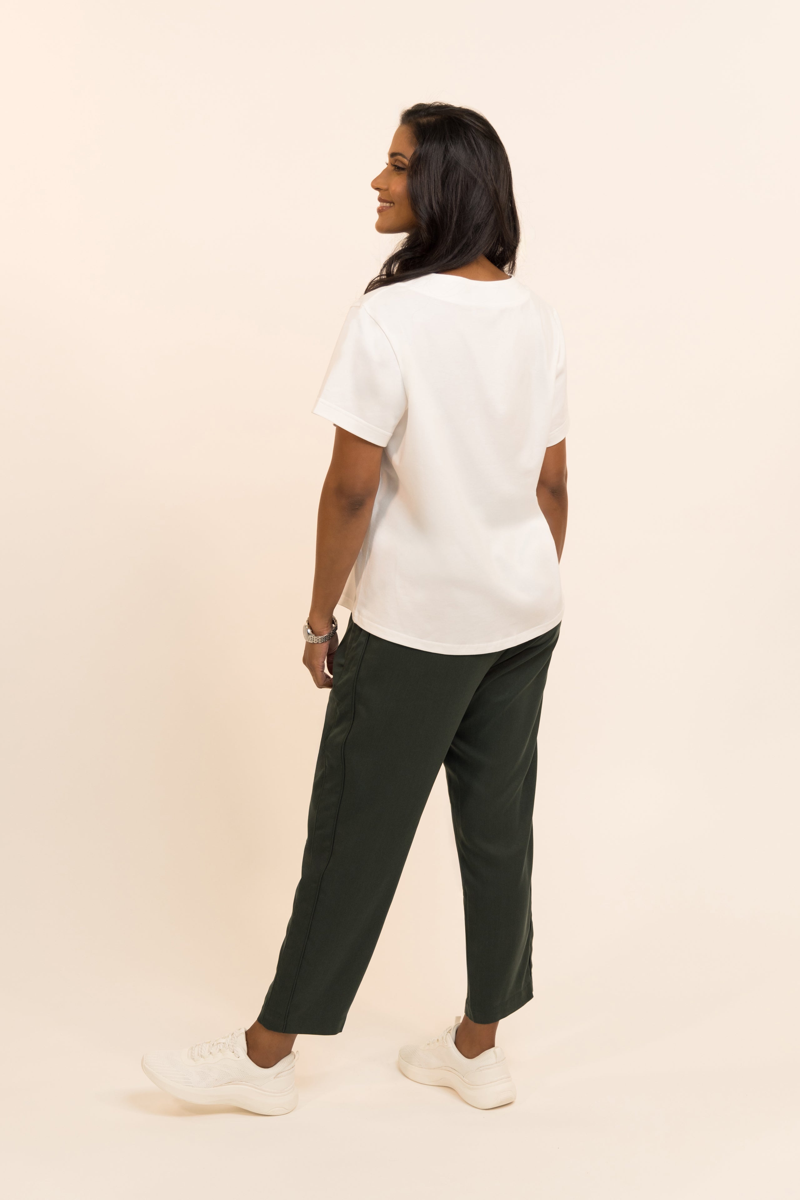 Green Tencel Trousers