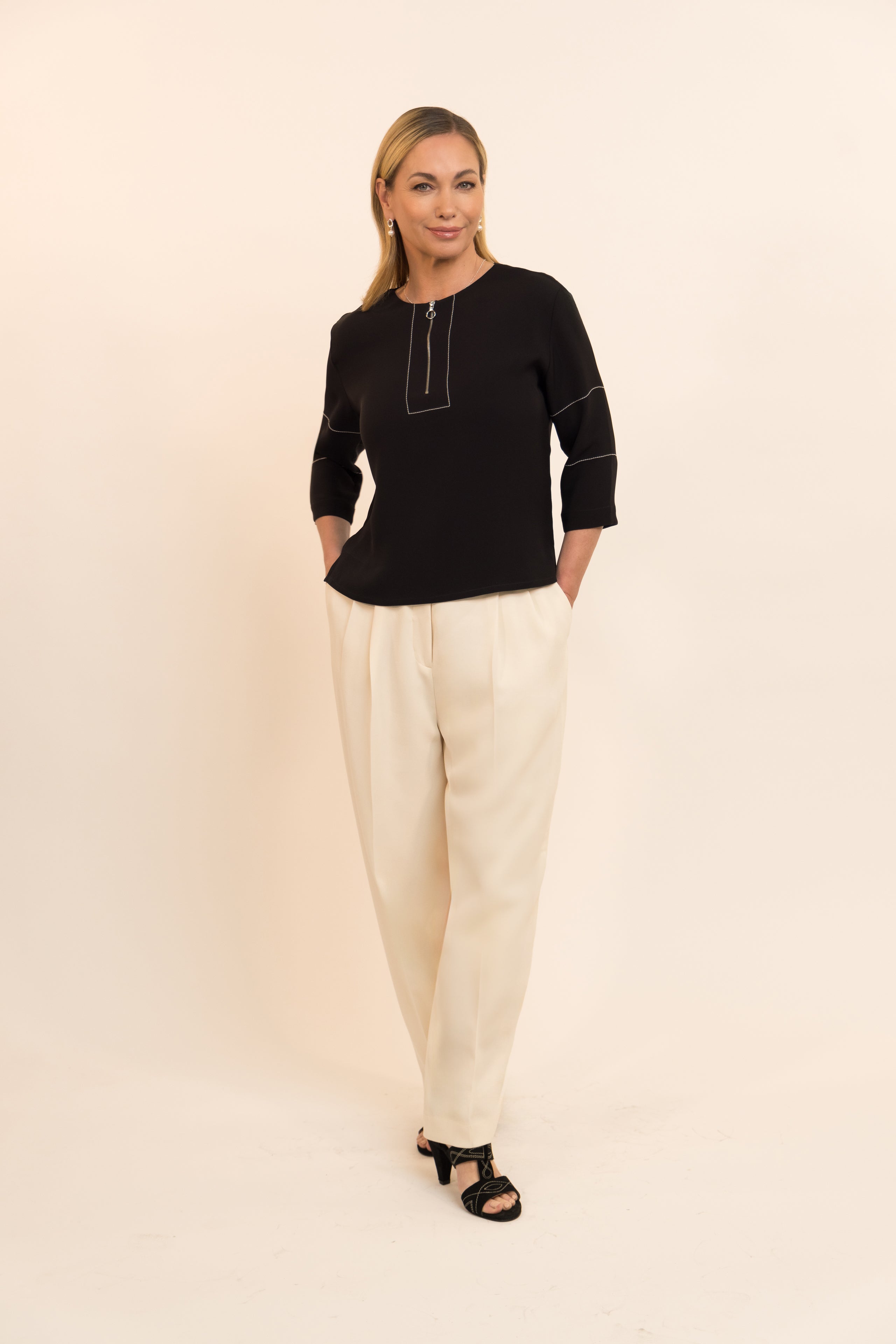 Black Silk Blouse