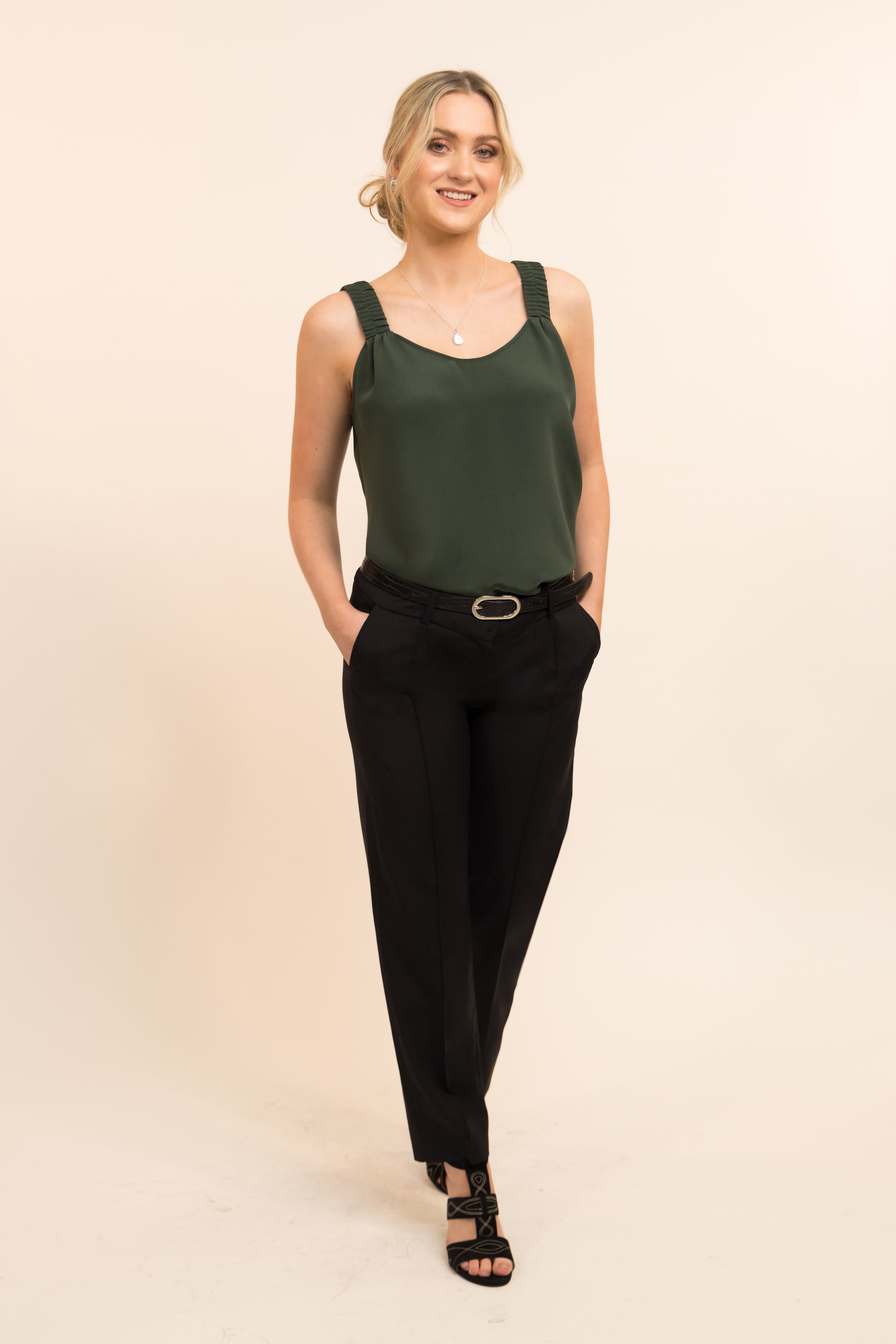 Green Camisole Top