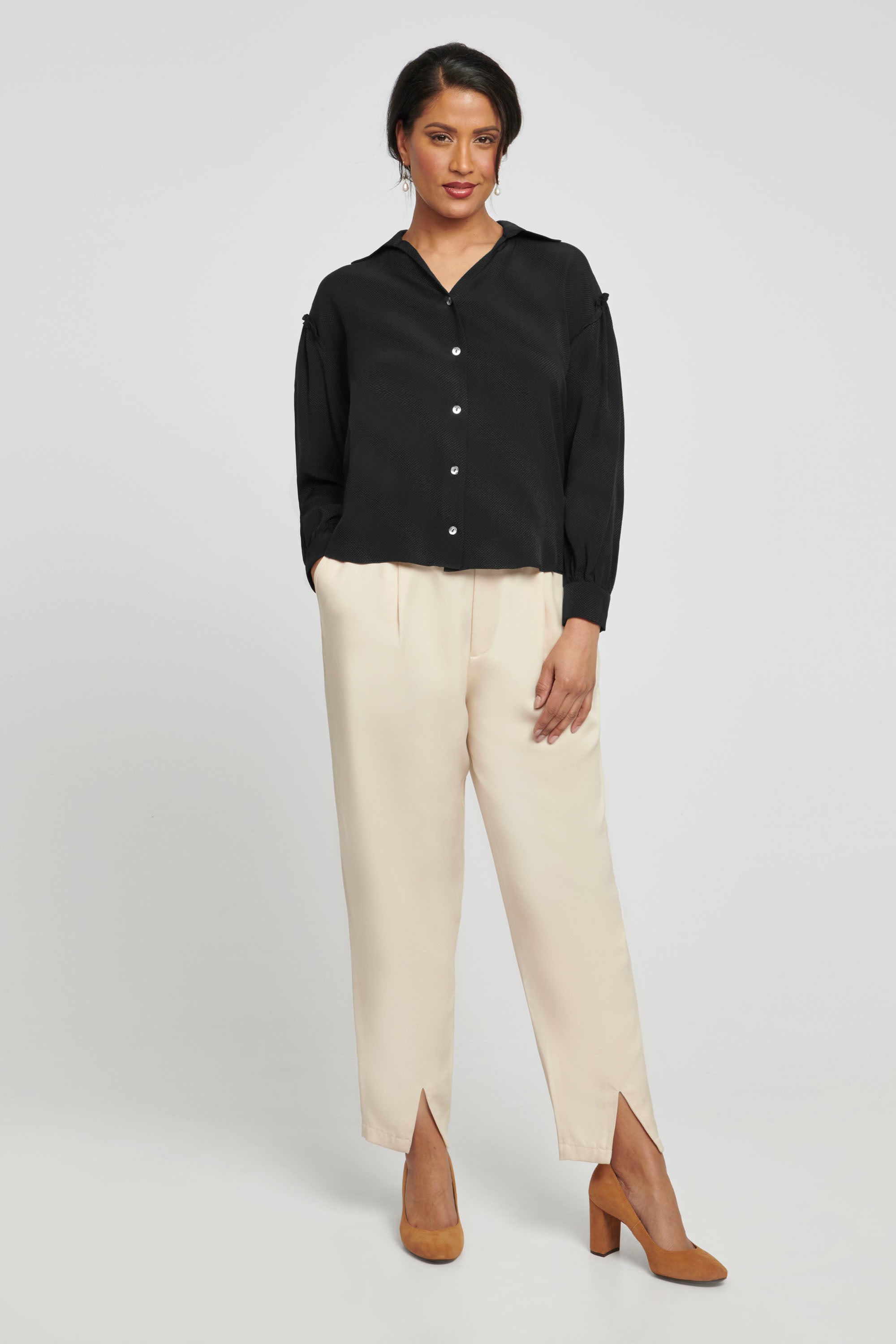 Black Silk Shirt