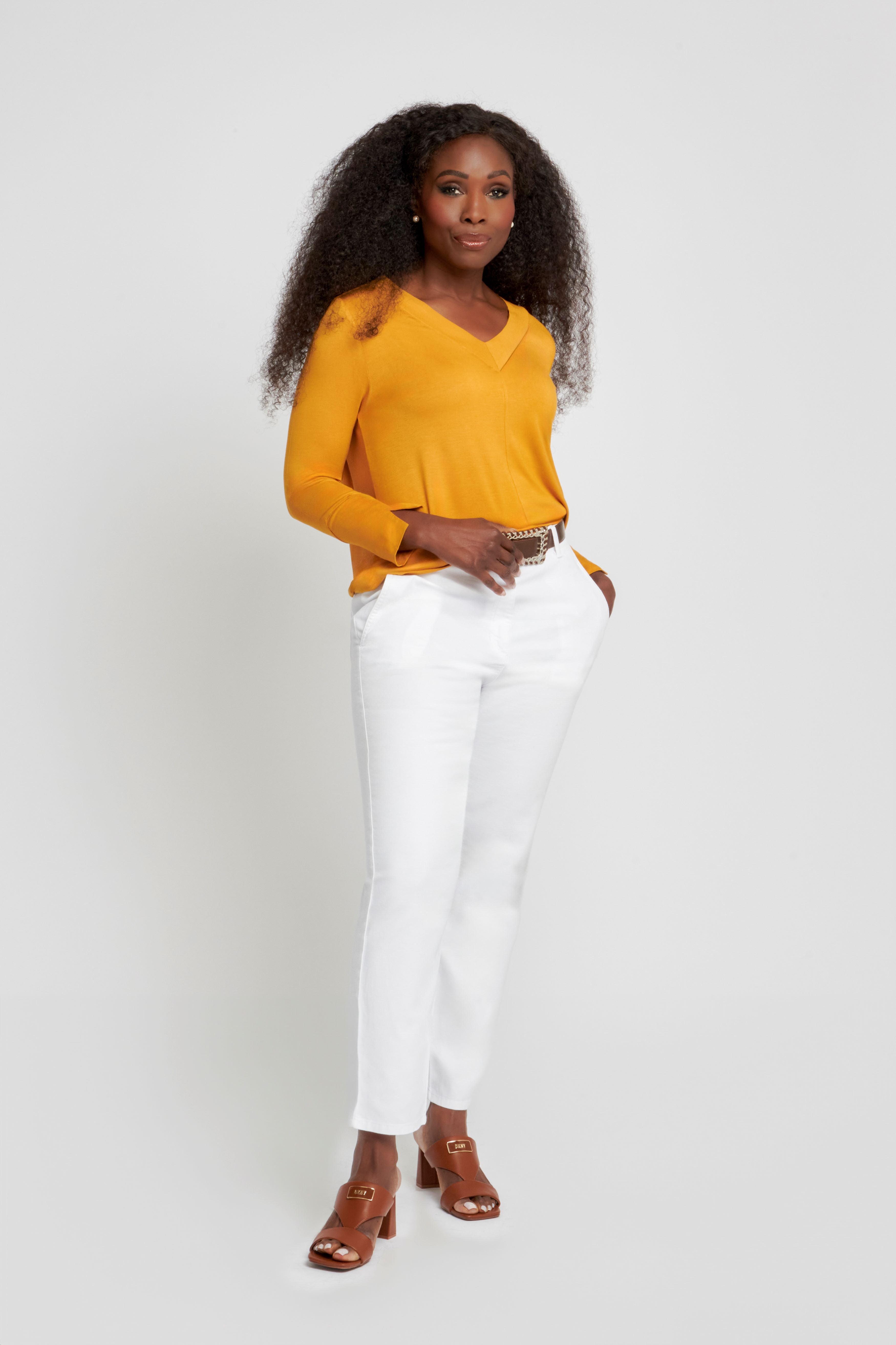 Mustard Jersey Top