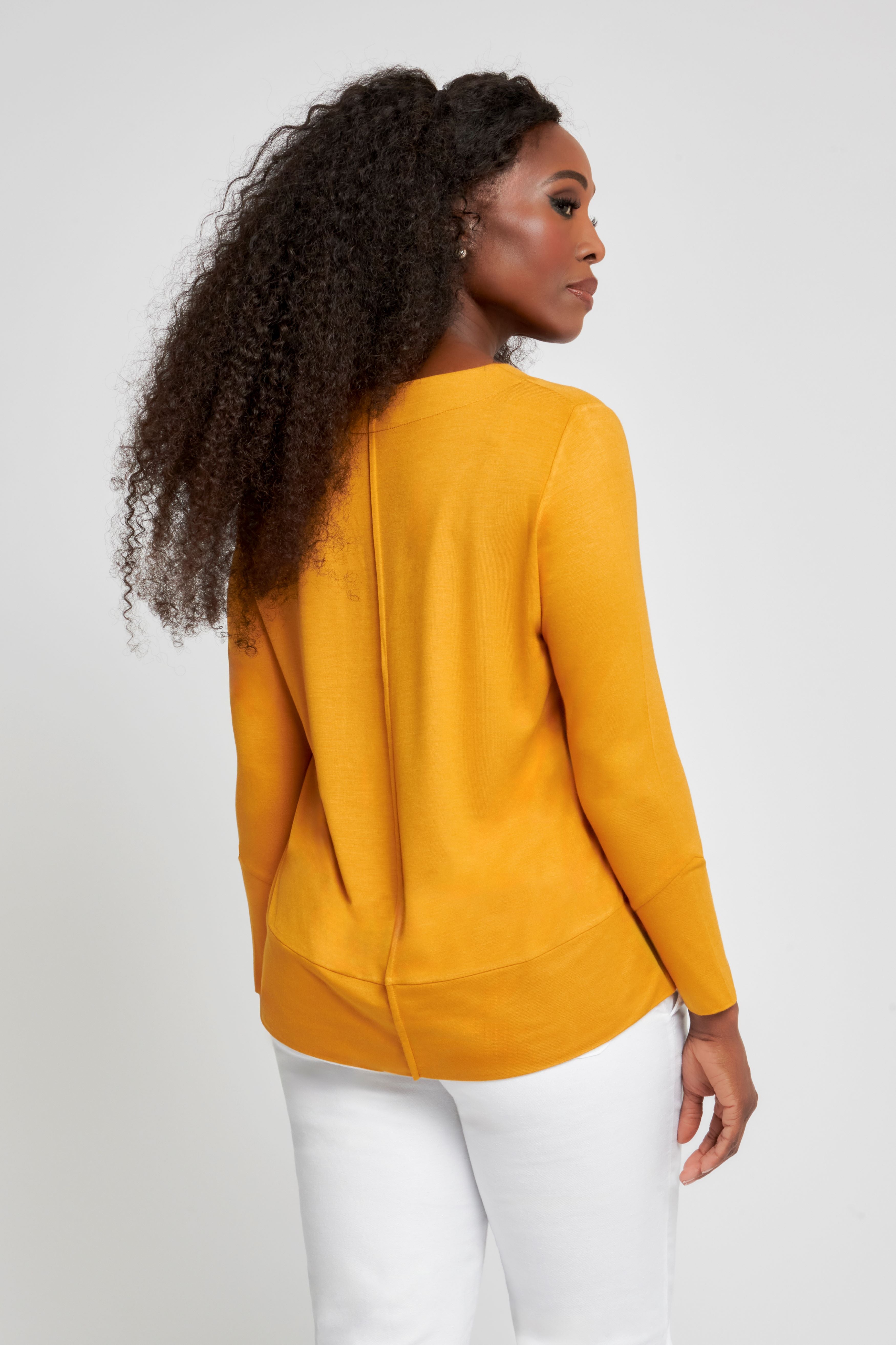Mustard Jersey Top
