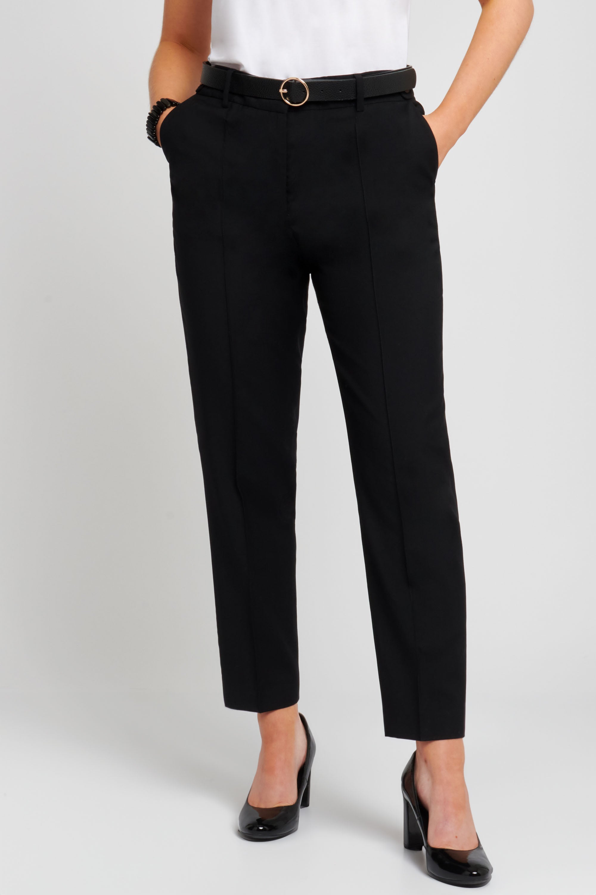 Black Wool Trousers