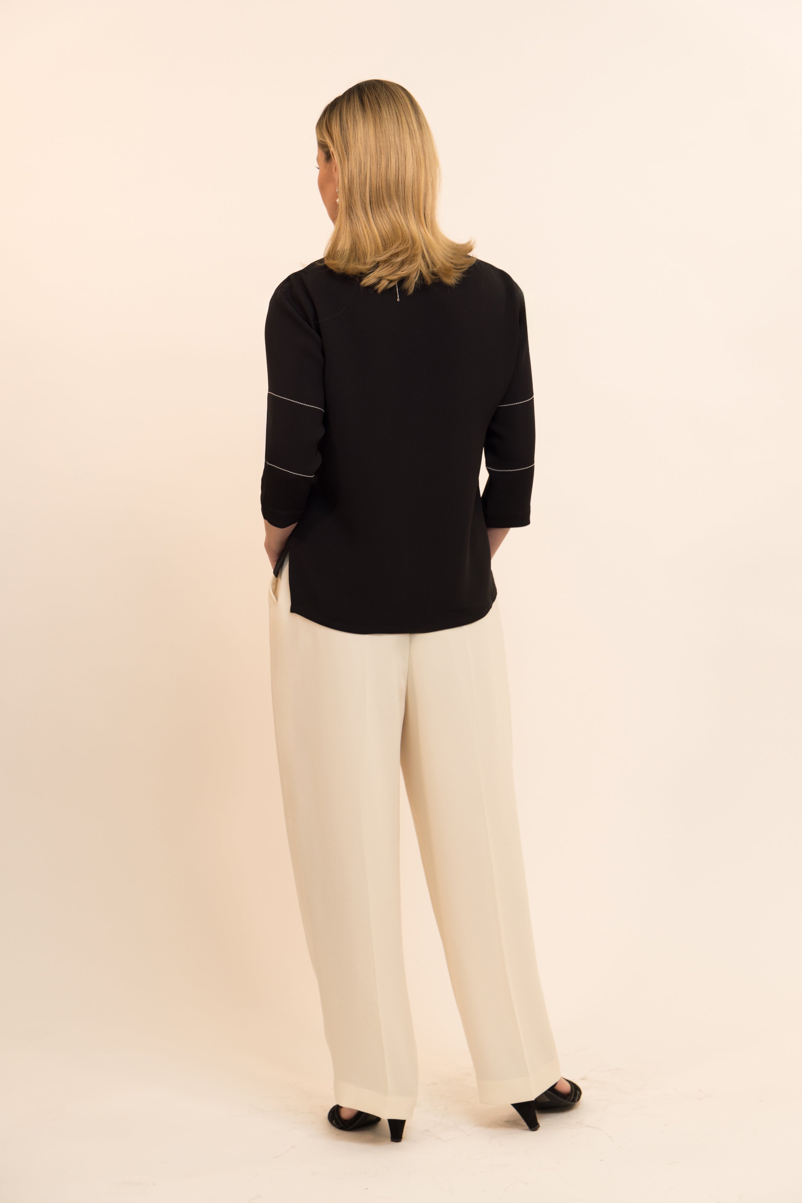Black Silk Blouse